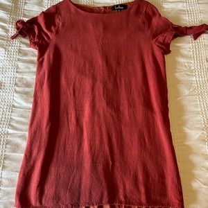 Pink mini dress from Lulu’s, size medium with button detailing